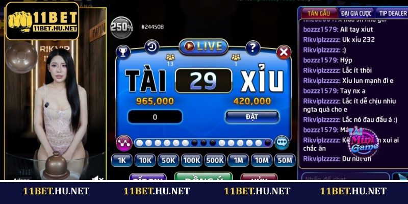 Cách chơi live Tài Xỉu tại 11BET
