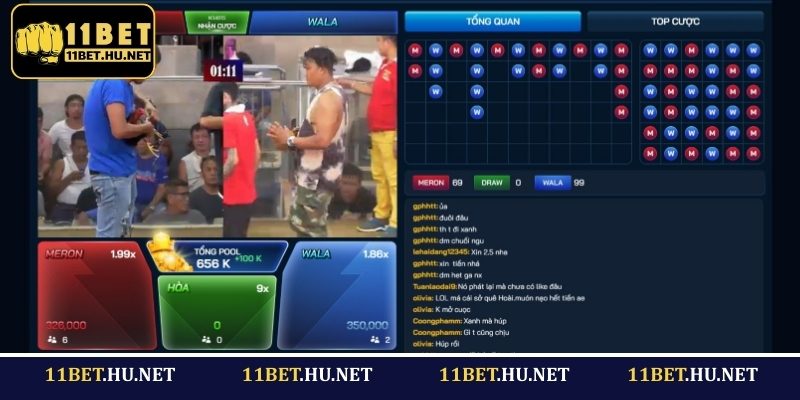 Hướng dẫn quy trình đặt cược đá gà tại 11BET